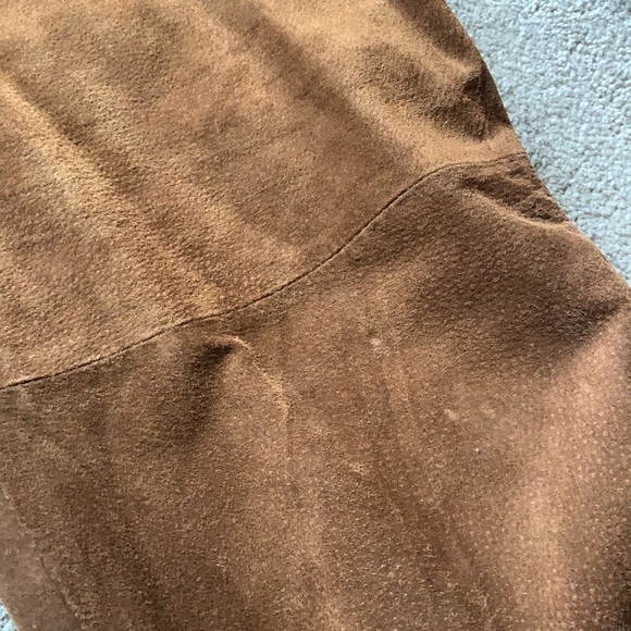 Bagatelle Brown Leather Pants - Picture 4 of 7